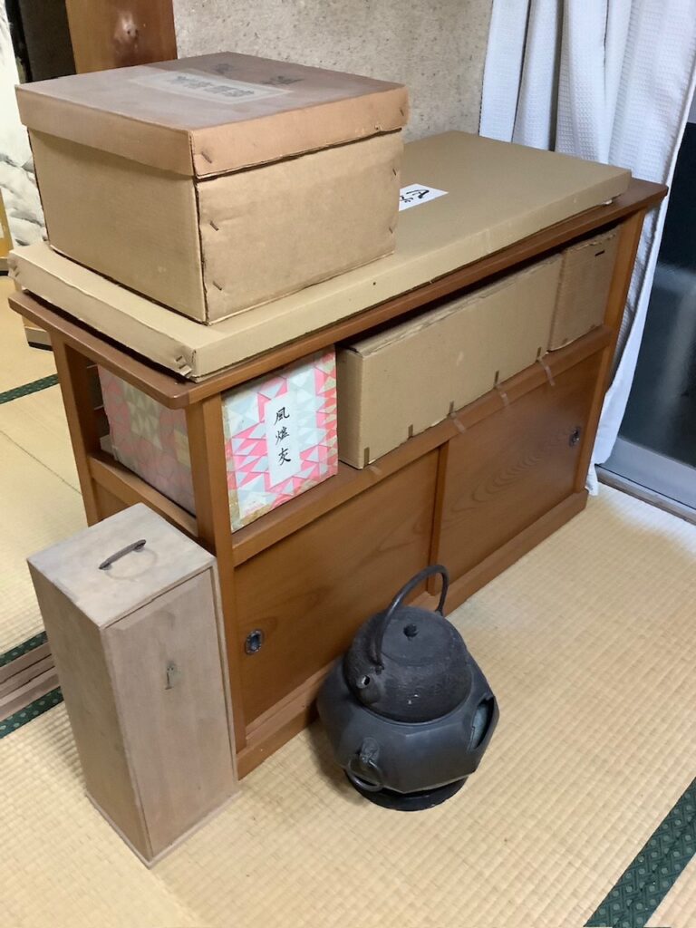 風炉釜,茶道具
