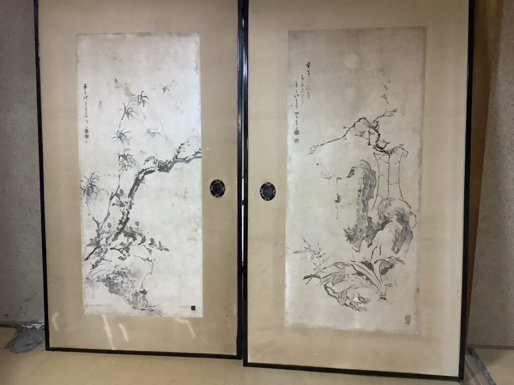 古民家発掘障壁画