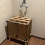 長持で洗面台